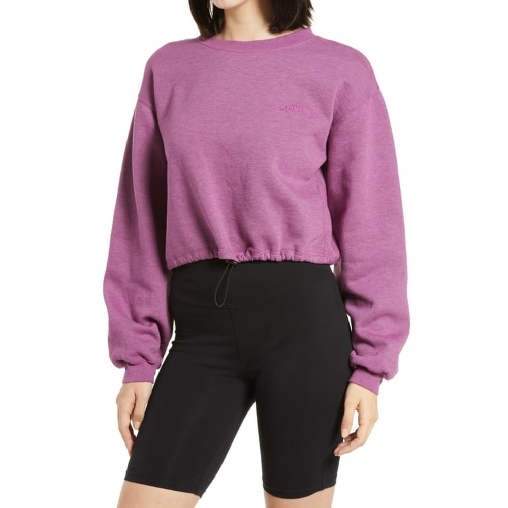 NWT BDG Urban Outfitters Bubble Hem Sweat Top, Size Large NWT cozy comfy casual